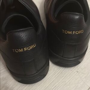 Tom Ford Black Leather Men's Shoes